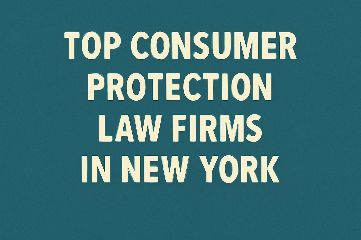 Top Consumer Protection Law Firms in New York